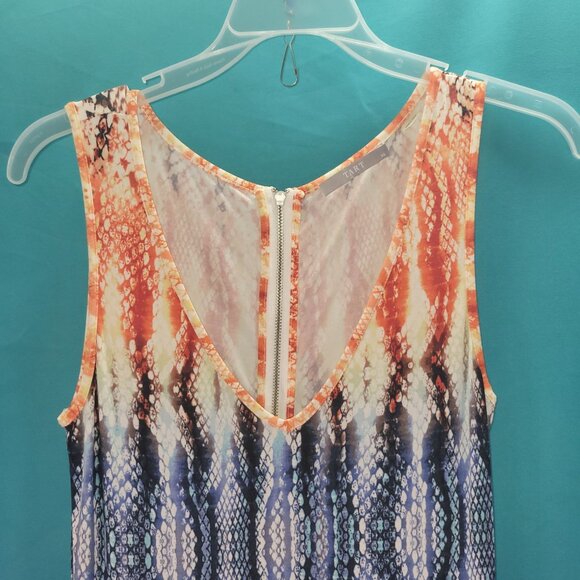 Tart Collections XS Womens Sleeveless Snakeskin Print Dress With Back Zip Closur - Picture 2 of 7